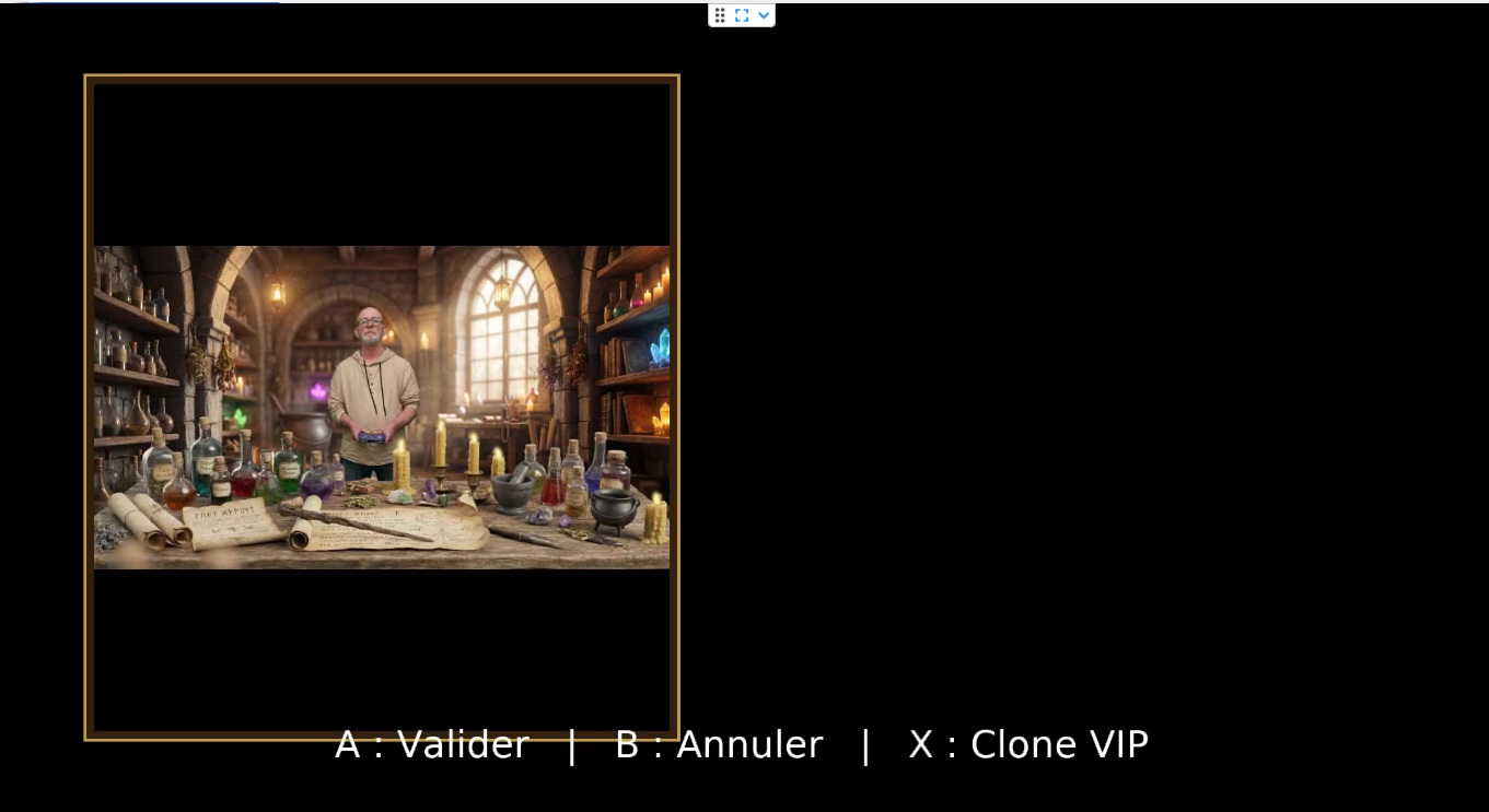 Écran de contrôle et validation